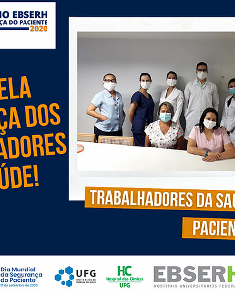 Confira a p�gina especial da EBSERH com os materiais e conte�dos feitos especialmente para o Dia Mundial da Seguran�a do Trabalho 2020